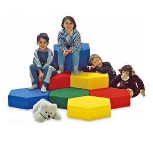 Hexagon Skumsæt af 7 stk - Billede 3